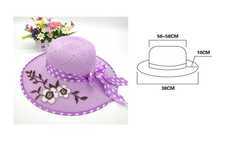Sombreros para el sol, 38 cm, color morado, modelo 130175