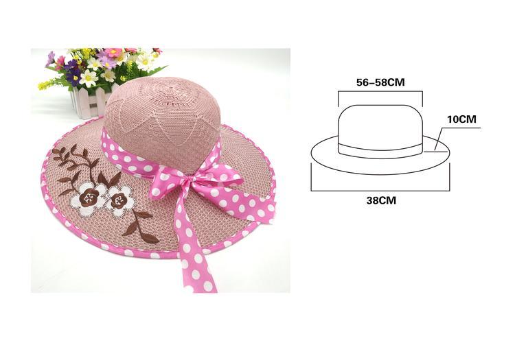 Sombreros para el sol, 38 cm, color rosado, modelo 130176