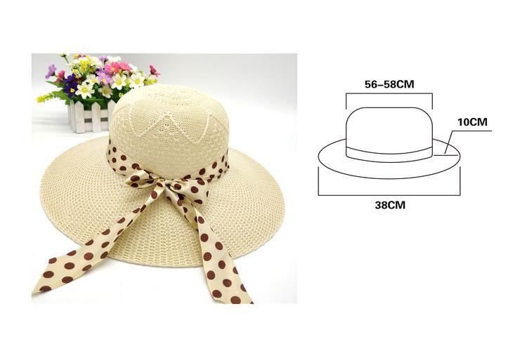 Sombreros para el sol, 38 cm, color beige, modelo 130194