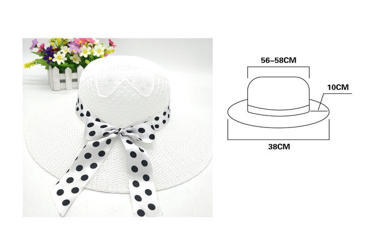 Sombreros para el sol, 38 cm, color blanco, modelo 130195