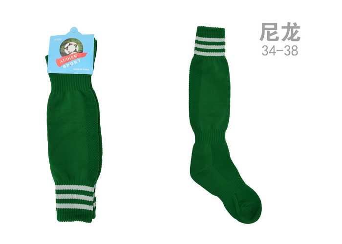 Calcetines deportivos, colores verde y blanco, modelo 130233