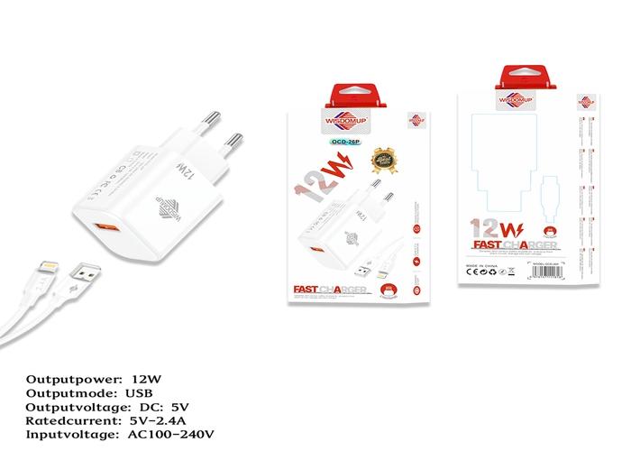 Cargador, 12 W, modelo OCD-26P