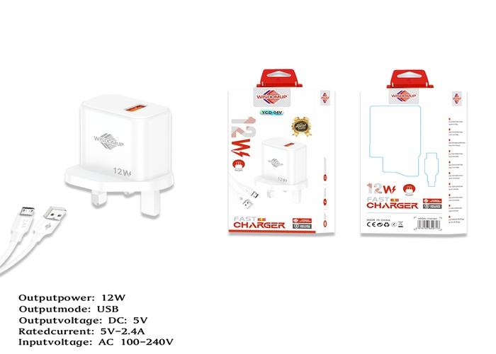 Cargador, 12 W, modelo YCD-04V