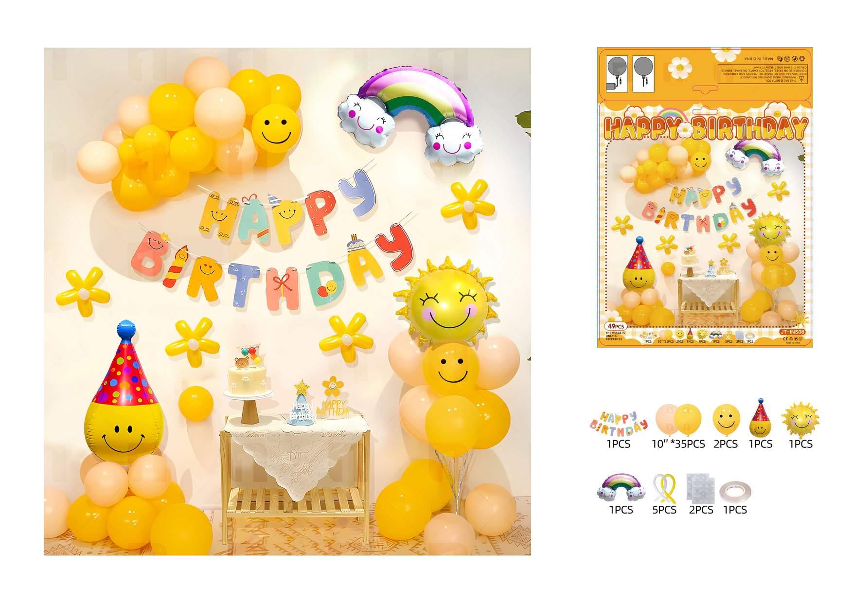 Globos de película de aluminio., 49 piezas