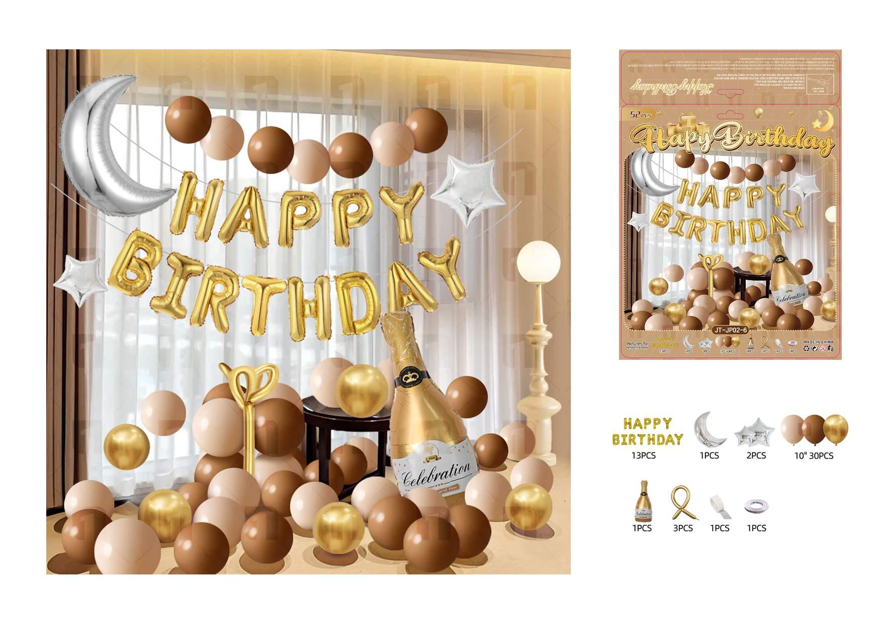 Globos de película de aluminio., 52 piezas