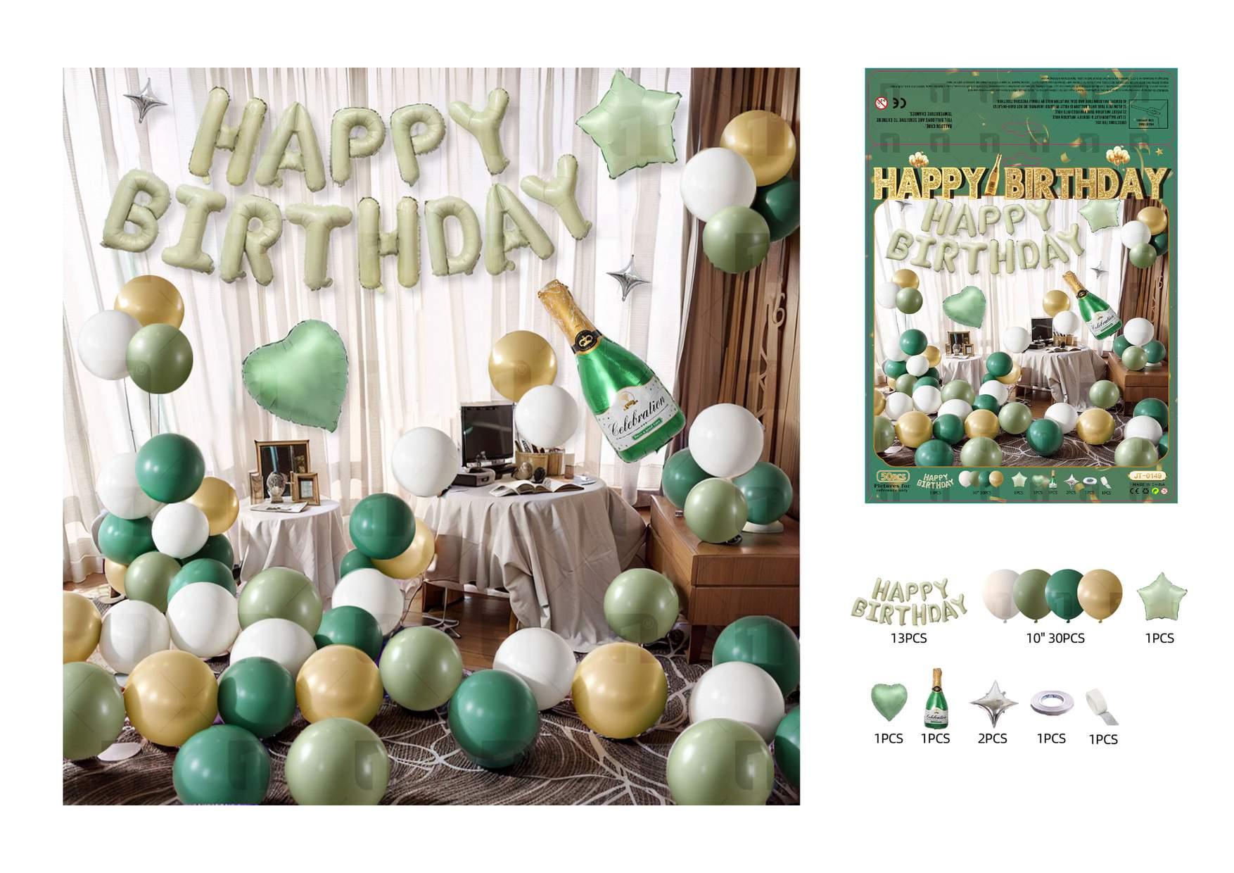 Globos de película de aluminio., 50 piezas, modelo JT-0149