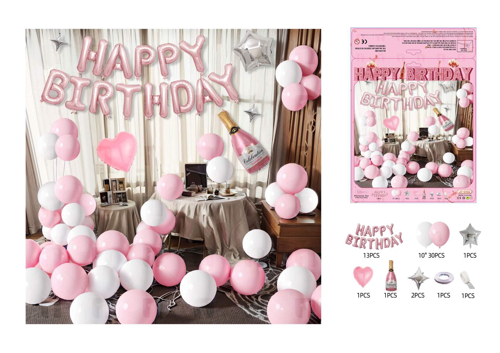 Globos de película de aluminio., 50 piezas, modelo JT-0152