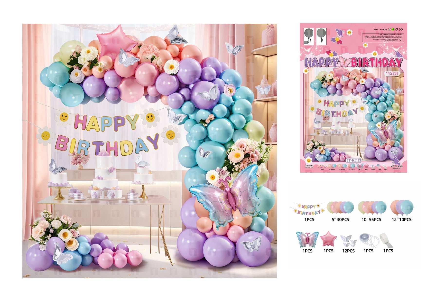 Globos de película de aluminio., 112 piezas, modelo JT-KT13