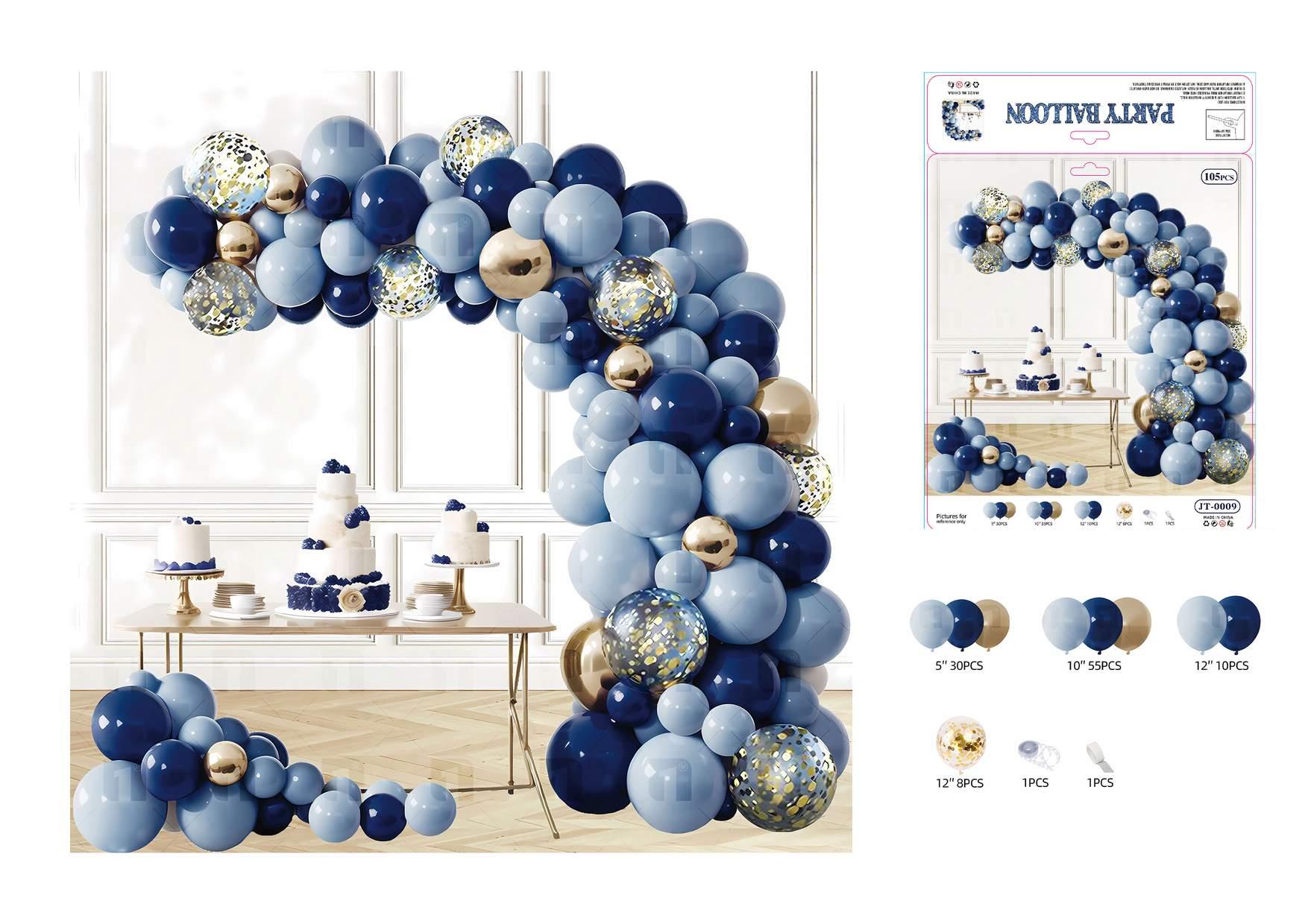 Globos de película de aluminio., 105 piezas, modelo JT-0009