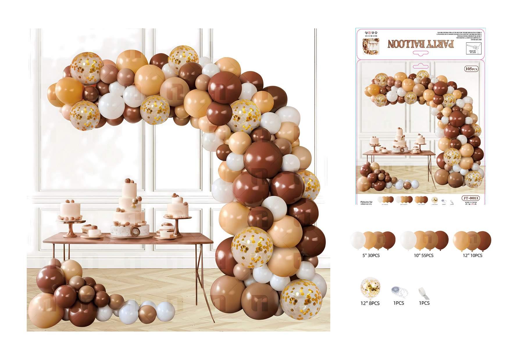 Globos de película de aluminio., 105 piezas, modelo JT-0013