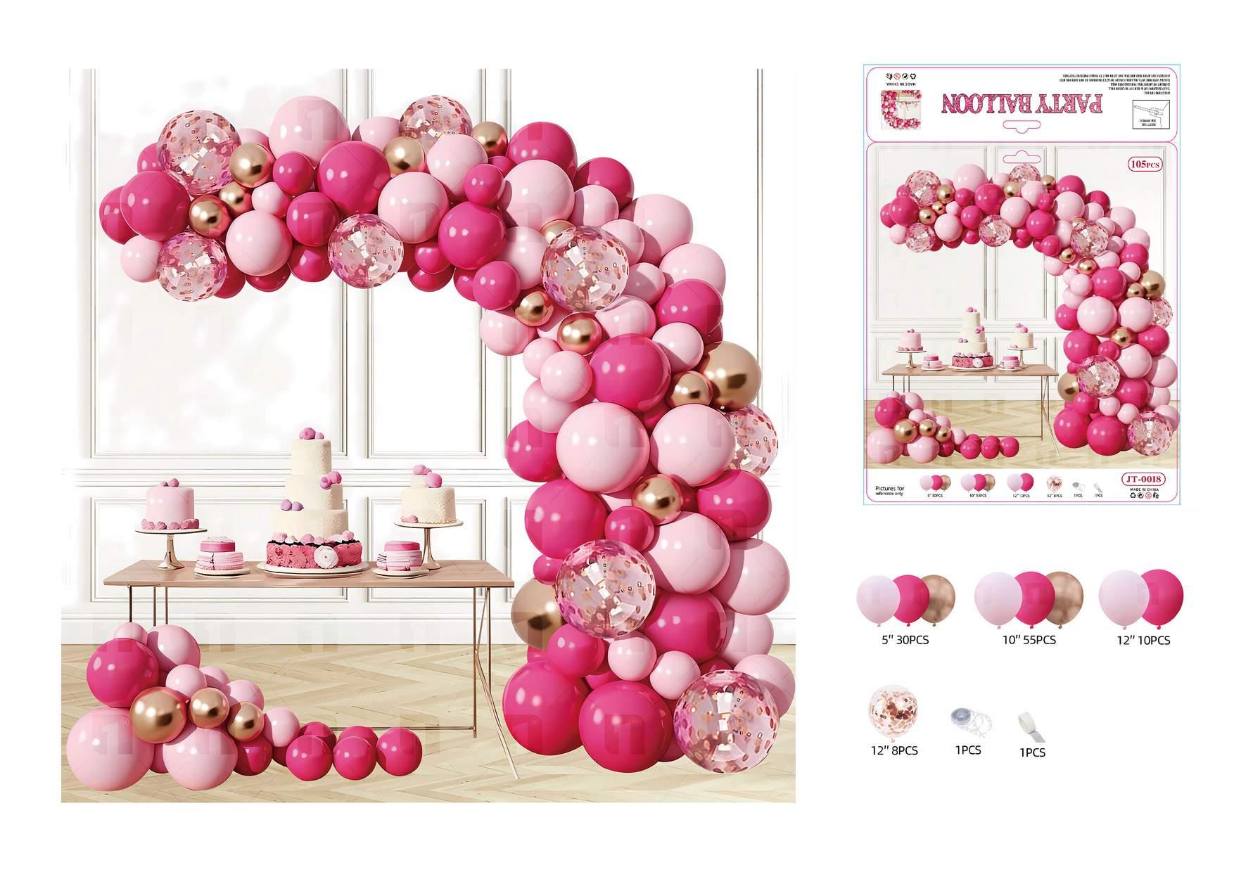 Globos de película de aluminio., 105 piezas, modelo JT-0018