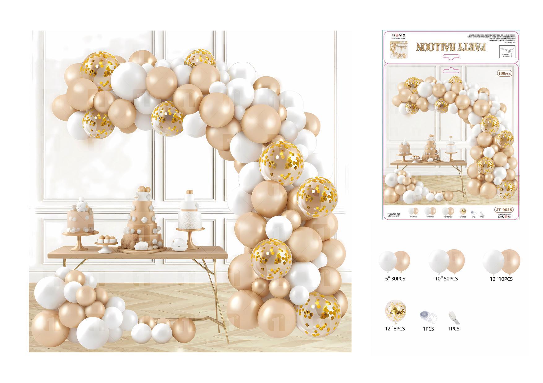 Globos de película de aluminio., 105 piezas, modelo JT-0028