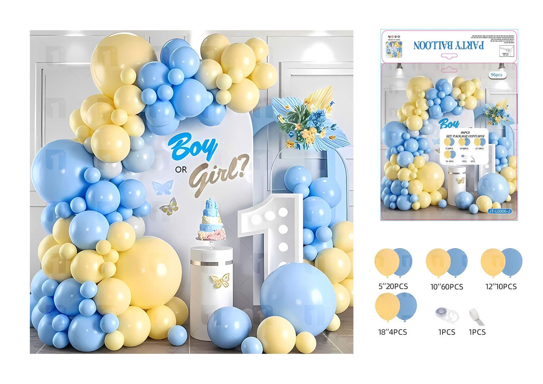 Globos de película de aluminio., 96 piezas, modelo JT-L0006-2