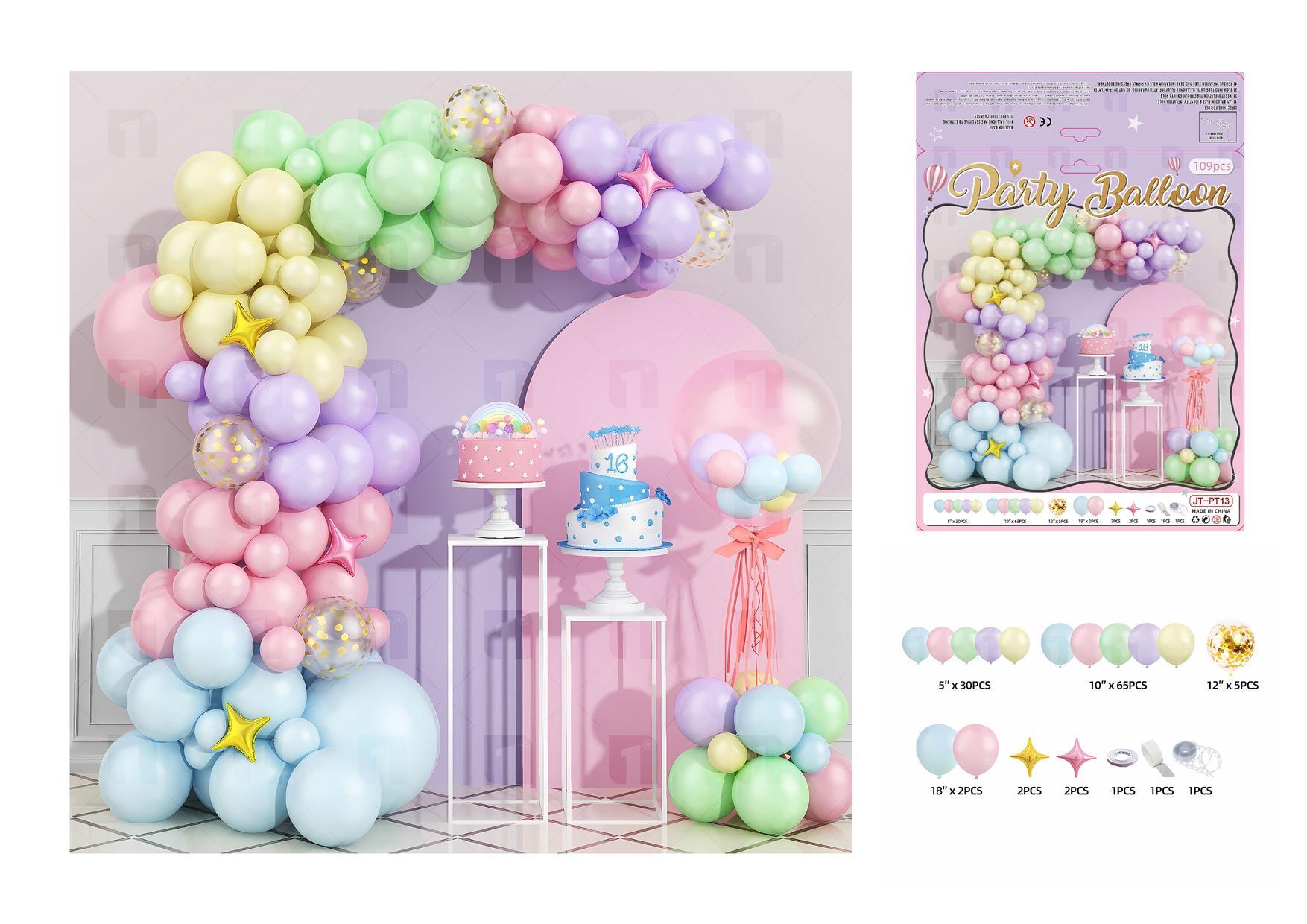 Globos de película de aluminio., 109 piezas, modelo JT-PT13