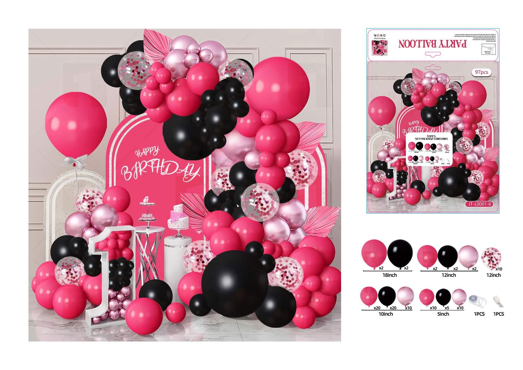 Globos de película de aluminio., 97 piezas, modelo JT-L0001-6