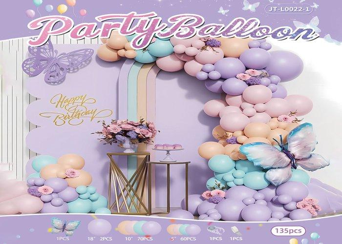 Globos de película de aluminio., 135 piezas