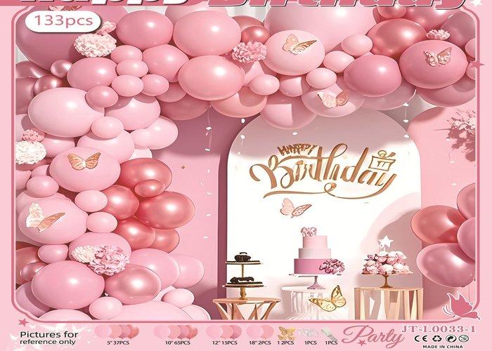 Globos de película de aluminio., 133 piezas, modelo JT-L0033-1