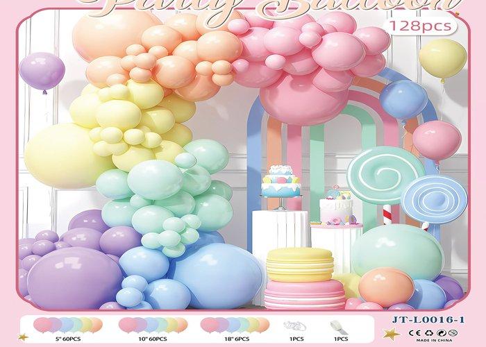 Globos de película de aluminio., 128 piezas, modelo JT-L0016-1