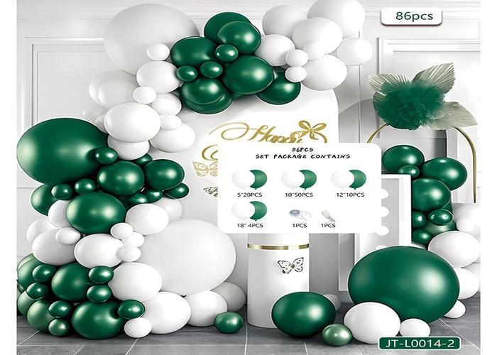 Globos de película de aluminio., 86 piezas, modelo JT-L0014-2