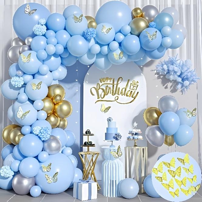 Globos de película de aluminio., 133 piezas, modelo JT-L0033-2