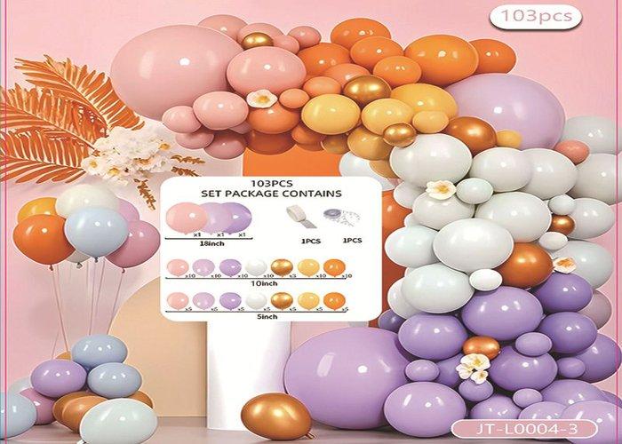 Globos de película de aluminio., 103 piezas, modelo JT-L0004-3