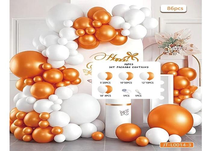 Globos de película de aluminio., 86 piezas, modelo JT-L0014-3