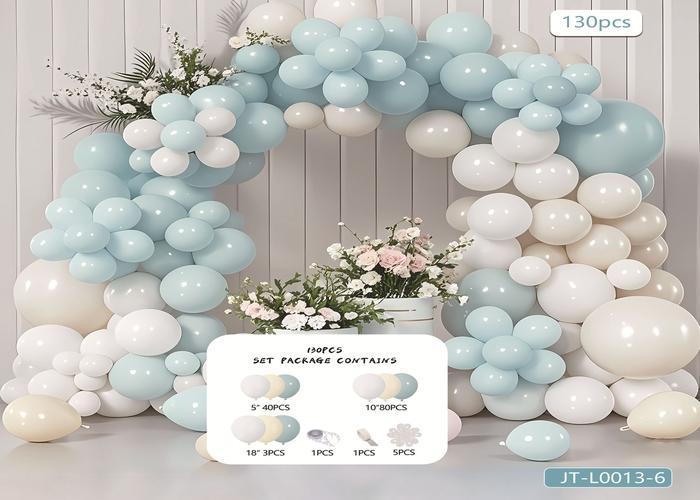 Globos de película de aluminio., 130 piezas, modelo JT-L0013-6