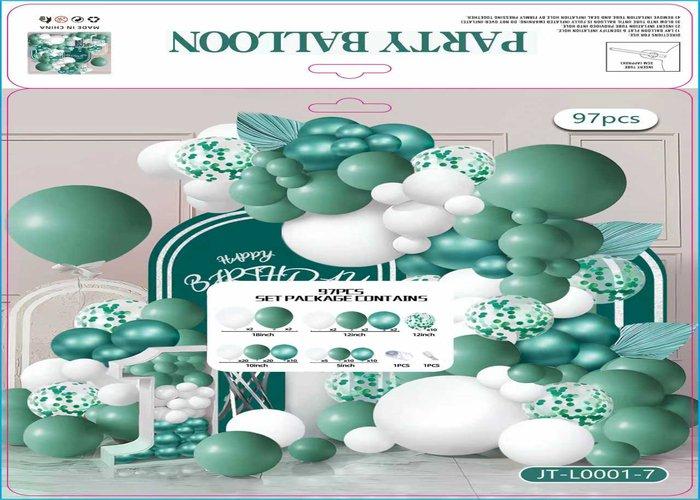 Globos de película de aluminio., 97 piezas, modelo JT-L0001-7
