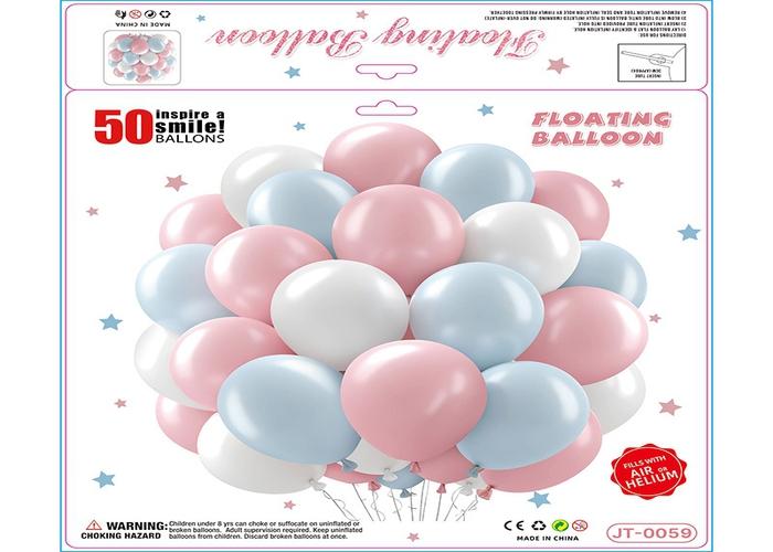 Globos de película de aluminio., 10 pulgadas, 50 piezas, modelo JT-0059
