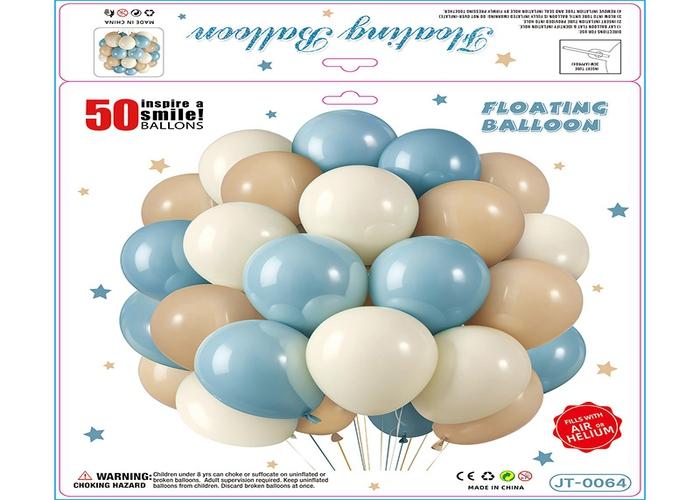 Globos de película de aluminio., 10 pulgadas, 50 piezas, modelo JT-0064