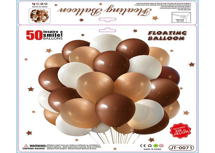 Globos de película de aluminio., 10 pulgadas, 50 piezas, modelo JT-0071