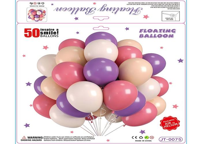 Globos de película de aluminio., 10 pulgadas, 50 piezas, modelo JT-0075