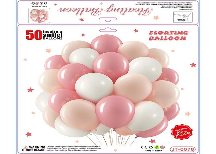 Globos de película de aluminio., 10 pulgadas, 50 piezas, modelo JT-0078