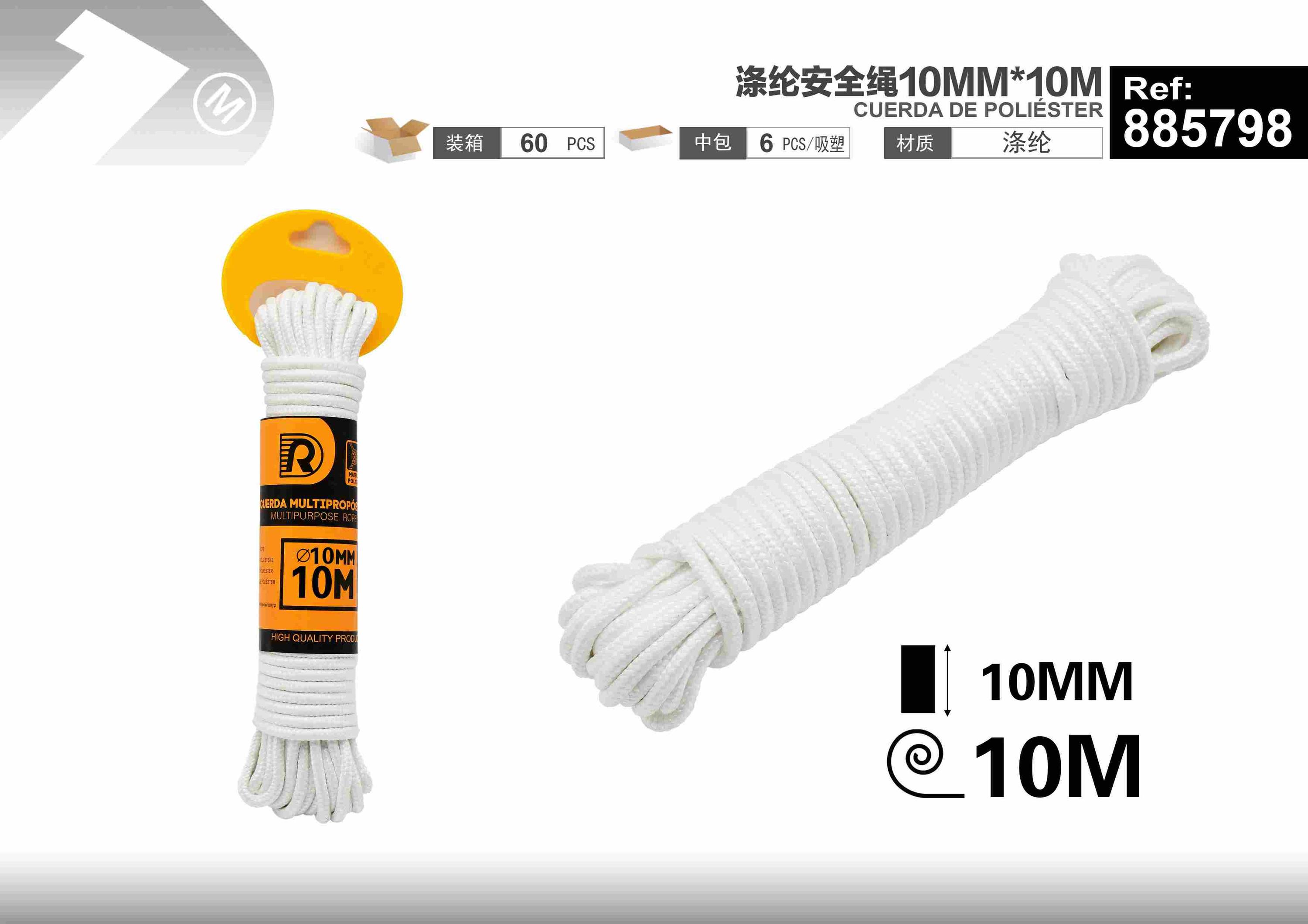 Cuerda trenzada, 10 mm, 10 m, ref. 885798