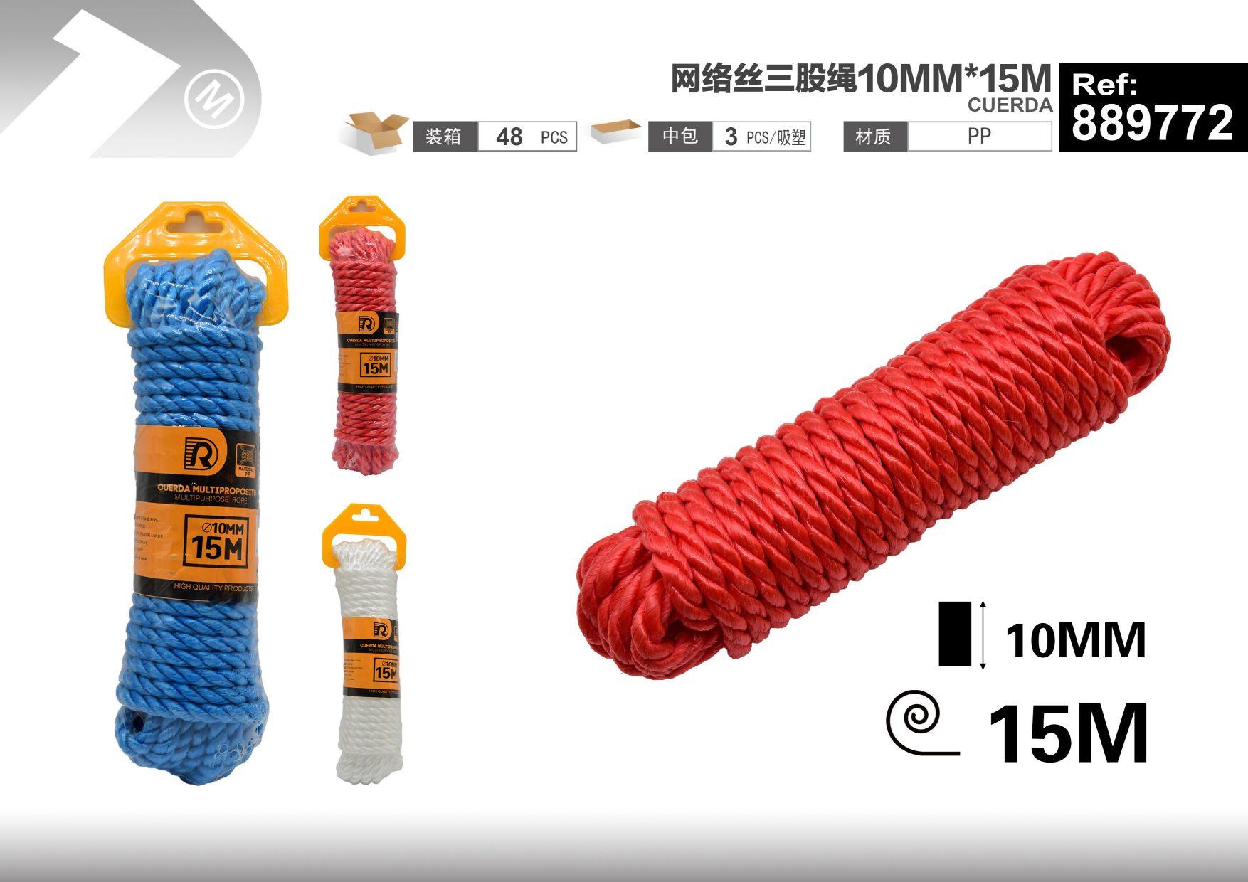 Cuerda de nailon, 10 mm, 15 m