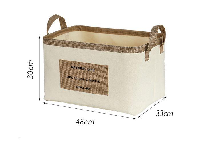 Cesta de tela para almacenamiento, modelo 132821
