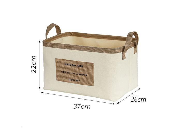 Cesta de tela para almacenamiento, modelo 132822