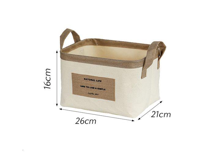 Cesta de tela para almacenamiento, modelo 132824