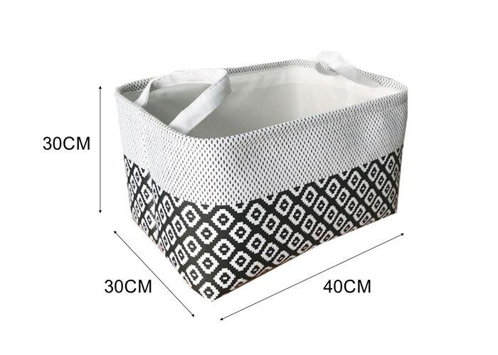 Cesta de tela para almacenamiento, 40 × 30 × 25 cm
