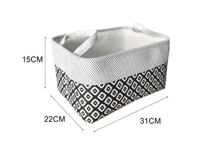 Cesta de tela para almacenamiento, 31 × 22 × 15 cm