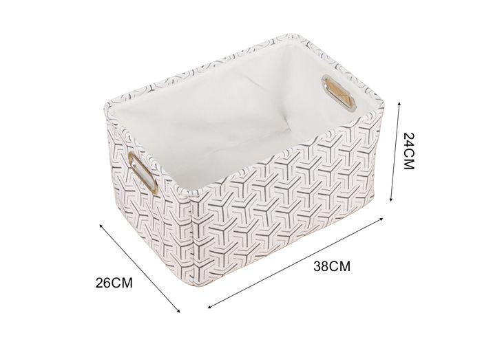 Cesta de tela para almacenamiento, 38 × 26 × 24 cm