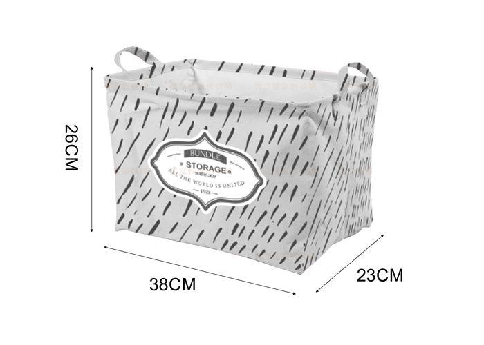 Cesta de tela para almacenamiento, 38 × 26 × 23 cm