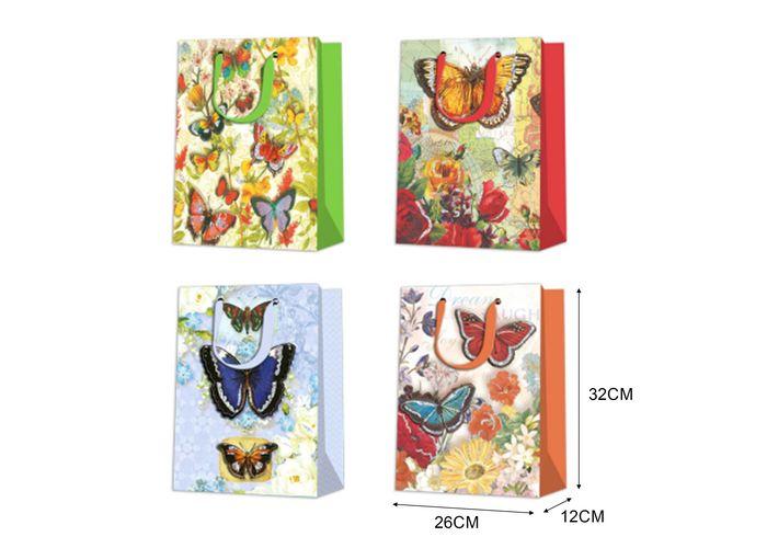 Bolsas de regalo, 26 × 32 × 12 cm, color blanco, modelo 132905