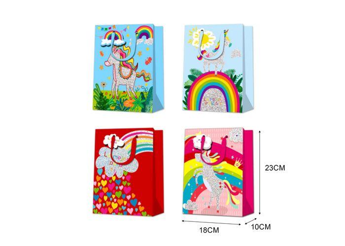 Bolsas de regalo, 18 × 23 × 10 cm, color blanco, modelo 132913