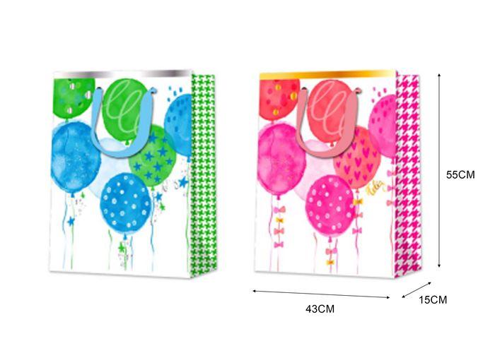 Bolsas de regalo, 43 × 55 × 15 cm, color blanco, modelo 132922