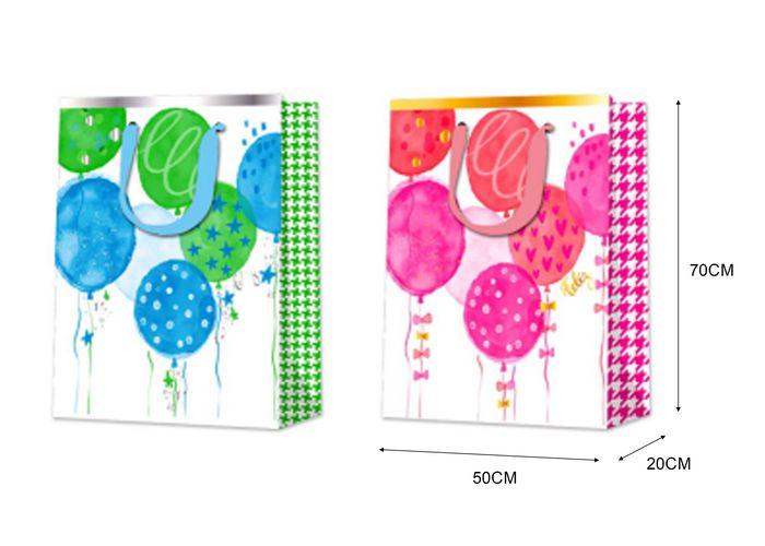 Bolsas de regalo, 50 × 70 × 20 cm, color blanco, modelo 132923