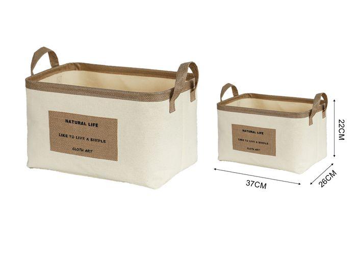 Cesta de tela para almacenamiento, modelo 132986