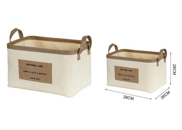 Cesta de tela para almacenamiento, modelo 132987