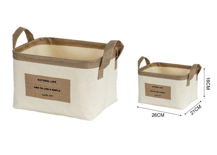 Cesta de tela para almacenamiento, modelo 132988