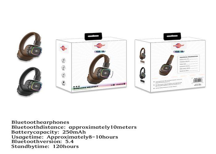 auriculares bluetooth, color azul, modelo TDE-19